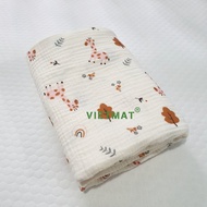 Ga cũi vải muslin TILO 100% cotton 2 lớp nhiều kích thước không bụi vải