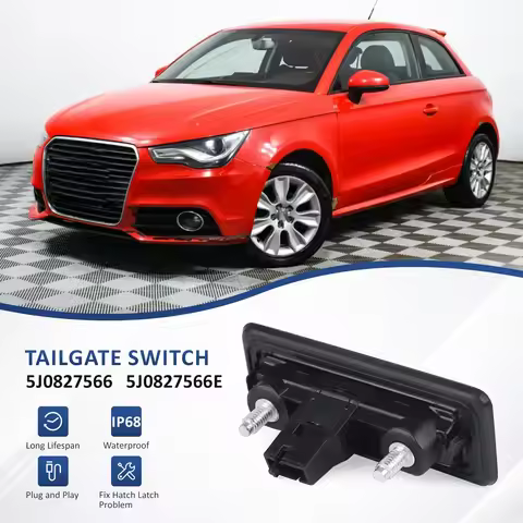 5J0827566E New Rear Trunk Lock Release Handle Switch -for Audi A1 8X1/8XK, Skoda Fabia II 2007-2014 