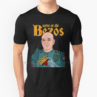 Serve King Jeff Bezos. T Shirt 100% Pure Cotton Employee Jeff Bezos Dark Lord Power Industry Capital