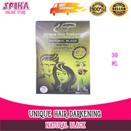 UNIQUE HAIR DARKENING NATURAL BLACK HAIR DYE 1 SACHETS 30G