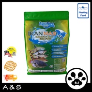 AquaNice Ikan Mas (M/L) - 1KG /River Fish food / Makanan Ikan Sungai / Kelah Lampam Kaloi Termoleh Krai Tengas Patin Jelawat Puyu