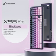 ATTACK SHARK | ATTACK SHARK X98 X98Pro 3-Mode Gasket Mechanical Keyboard Hot-Swap RGB Backlight 4000