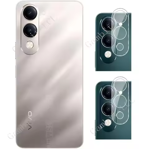 2PCS 3D 9H HD Camera Lens Film For Vivo Y04 6.74" VivoY04 Y19E Y29s VivoY19e VivoY29s Tempered Glass