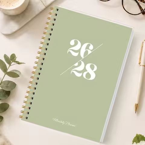 1PC 2026-2028 Academic Planner Jul 2026-Jun 2028, A5 Monthly Planner with Reference Calendars, Notes