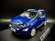 【收藏模人】原廠精品 Ford Ecosport 2018 福特 模型車 1:18 1/18