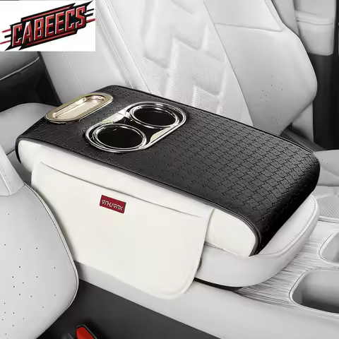 Universal Car Armrest Pad For Haval H9 H6 Mazda Cx5 Jetour T2 Xpeng G6 G9 Cover Phone Water Cup Hold