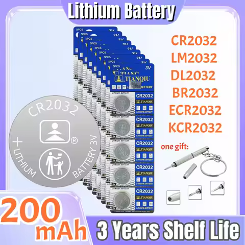 2-100PCS CR2032 Coin Cells Batteries CR 2032 DL2032 BR2032 KL2032 ECR2032 3V 200mAh Lithium Button B
