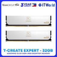 TeamGroup T-CREATE EXPERT DDR5 RAM 32GB 2x16GB 6000MHz Memory Kit (CTCWD532G6000HC30DC01) itw