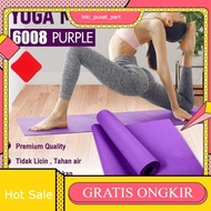 Premium thick yoga mat, anti-slip yoga mat, sports mat - Black