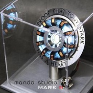 預購 鋼鐵人MK2方舟反應爐DIY合金1：1拼裝模型 MANDO新版正品
