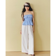 Smocked Tube Top Blue - Dottie