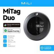 MiLi MiTag Duo Bluetooth Tracker for iOS or Android Smart Locator Tag Item Finder Anti Lost