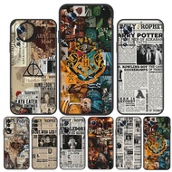 Redmi 10c Note 11 Pro 5G Note 11E Pro Note 11 Pro Plus K50 K50 pro Note 11 TPU Spot black phone case KG16 Harry Potter Newspaper