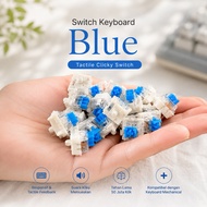 Clicky Tactical 3 Pin Universal Custom Keyboard Mechanical Blue Switch