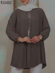 ATASAN BLUS WANITA POLOS ATASAN VARIASI DEPAN LENGAN PANJANG MODEL KARET TERBARU/PAKAIAN MUSLIMAH TU