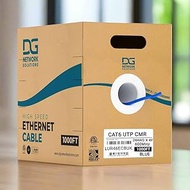 DG Cat6 Riser (CMR), 1000ft, Unshielded, 24AWG, with Spline (+), Solid Bare Copper, 600MHz, ETL List