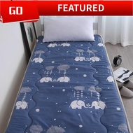 waterproof mattress protector fitted bedsheet Pelajar Menebal Tilam Asrama Bilik Tidur Tatami Pad Katil Single Kanak-Kanak, Tempat Tidur Atas dan Bawah, Tilam Boleh Dilipat