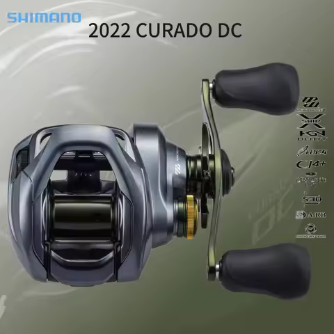 2022 SHIMANO CURADO DC Low Profile Baitcast Fishing Reel 200HG 200XG 201HG 201XG 7.4:1 8.5:1 Gear Ra