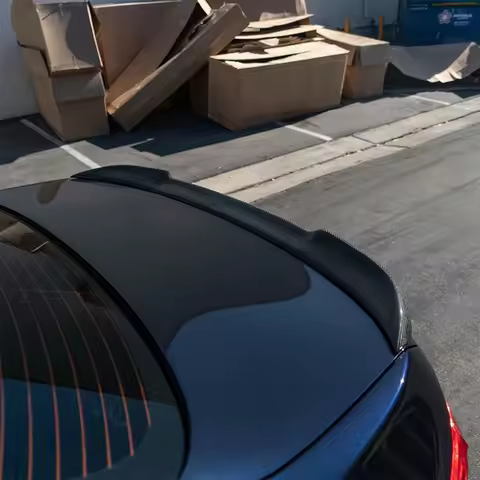 FOR BMW 5 Series F10 F18/F10 M5 Sedan CS Style Carbon fiber Rear Spoiler Trunk wing 2009-2017 FRP Gl