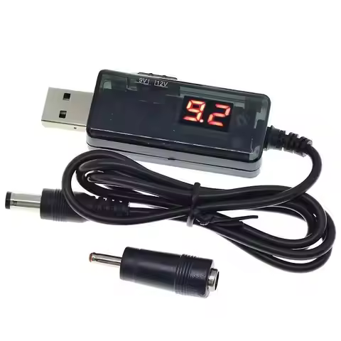 USB Boost Converter DC 5V To 9V 12V USB Step-up Converter Cable +3.5x1.35mm Connecter For Power Supp