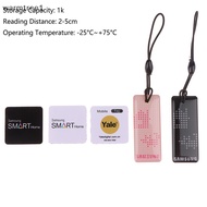 wm Fingerprint Door Lock NFC RF Stickers Electronic Keychain 13.56MHz IC Card Smart Tags Keyfobs Access Control new