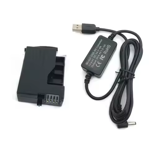 LP-E8 Dummy Battery + USB Adapter Charging Cable for Canon EOS 700D 650D 600D T5i T4i T3i T2i Camera