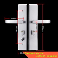 304Stainless Steel Anti-Theft Door Lock Set Lock Body Household Lock Timber Door Lock Gate Lock Handle Mechanical Door L