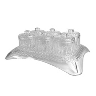 Acrylic Crystal Canister With Tray / Set Balang Kuih Kristal Dulang / Bekas Kuih Raya / Food Container Storage Candy Jar