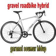 sepeda roadbike gravel hybrid road bike full fullbike balap race racing drop bar frame alloy gavriil tour touring dropbar alluminium asli original garansi seumur hidup paling murah termurah lifetime warranty sport outdoor trail