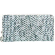 近新 路易威登 Zippy 皮夾 Monogram N84193 IC Python 藍色長版皮夾 LV 0368 [二手]LOUIS VUITTON