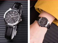 นาฬิกา Casio รุ่น LTP-V300L-1A นาฬิกาผู้หญิง สายหนังสีดำ หน้าปัดดำ สุดหรู - ของแท้ 100% รับประกันสินค้า 1 ปีเต็ม