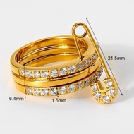 MERAH Copper Necklace Bracelet APM ring red hulu bracelet 18k plated Titanium SIlver S925 Zirconia G