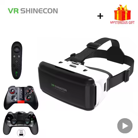 VR Shinecon Casque Helmet 3D Glasses Virtual Reality Augmented For iPhone Android Smartphone Smart P