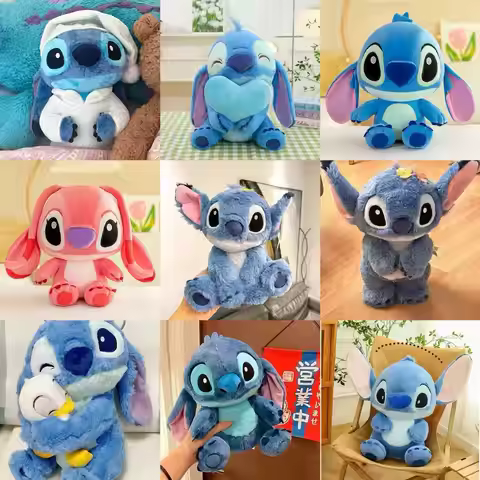 New Disney Cartoon Stitch Angel Scrump Plush Dolls Anime Toys Lilo & Stitch Stich Plush Stuffed Toys