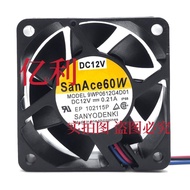 Sanyo 9WP0612G4D01 12V 0.21 A 6025 6CM 60 * 60 * 25MM Cooling Fan