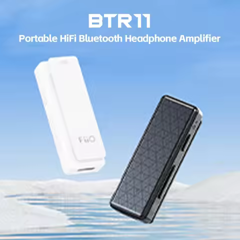 FiiO BTR11 Bluetooth 5.3 receiver LDAC 3.5mm wireless clip-on audio headphone amplifier adapter