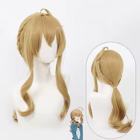 Cosplay Wig Silent Witch Anime Wig Monica Everett Long Ponytail Wig Anime Game Role-Play Simulation