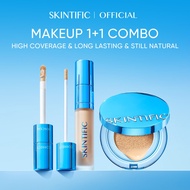 SKINTIFIC Cover Perfect Serum Concealer+TWC powder Set/Matte Cushion Foundation Set/Gold Cushion Ray