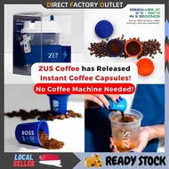 ZUS Superfine Freeze-Dried Coffee Capsules – Boss Blend , Lydia, UNITY 100% Arabica Instant, No Mach