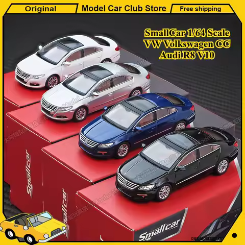SmallCar 1/64 Scale VW Volkswagen CC Audi R8 V10 Coupe Performance Masdi Alloy Car Model Rexy Miniat