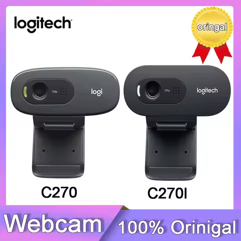 New Original Logitech Webcam C270 C270i HD Webcam 720P Network Built-in Microphone USB2.0 Webcam For