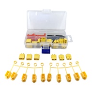 XT60 公母插頭套裝 10對｜連熱縮管＋保護蓋｜Lipo電池 / RC / DIY專用XT60 Connector Kit 10 Pairs w/ Heat Shrink & Caps | RC L
