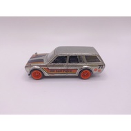 Hot Wheels 71 Datsun Bluebird 510 Wagon ZAMAC (FC) | Rivet | Factory Custom | Loose