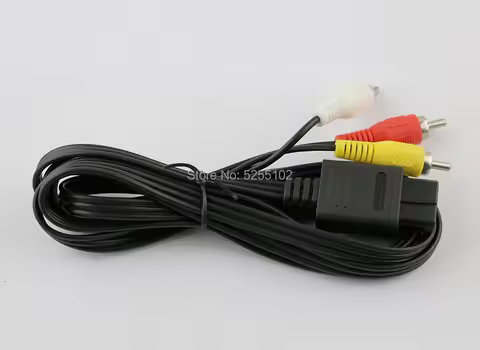 1PCS For N64 Audio TV Video Cord AV Cable to RCA For GameCube For N64 For SNES