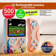 G5 500 Games In 1 Rechargeable Gameboy Mini Classic 2 Players Game Console Konsol Permainan G5充电款游戏机
