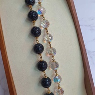 READY STOCK EMAS PAUN 750/18k Rantai Tangan Crystal 18-Karat Gold Bracelet with Crystals 18k/750金手链