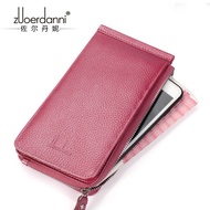 beg duit perempuan bag duit wanita beg duit New First Layer Cowhide Card Holder Women's Wallet Long 