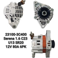 23100-3C400 Alternator Nissan Serena C22 U13 SR20 P11 12V 80A 6PK