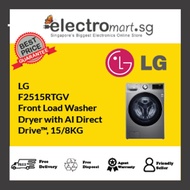 LG F2515RTGV Front Load Washer  Dryer with AI Direct  Drive™, 15/8KG