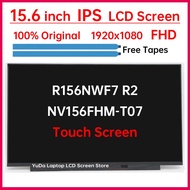 15.6" Laptop LCD Touch Screen NV156FHM-T07 R156NWF7 R2 Display Matrix Panel Replacement FHD 1920x108